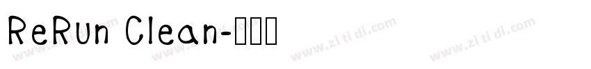 ReRun Clean字体转换